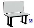 ADA Laminated Wood Locker Bench with Back Rest ADA Laminated Wood Locker Bench with Back Rest